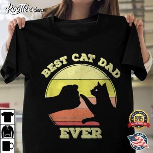 Best Cat Dad Ever Cute Cat Lover T Shirt 1