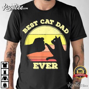 Best Cat Dad Ever Cute Cat Lover T Shirt 2