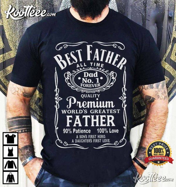 Best Father All Time Dad No1 Special Gift For Father’s Day T-shirt