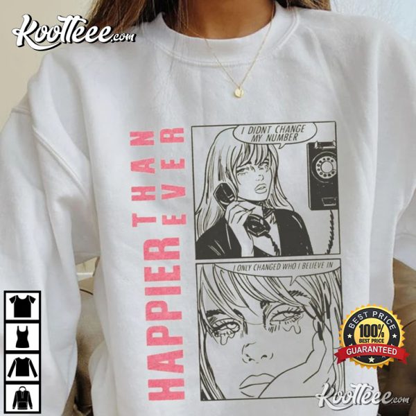 Billie Eilish Happier Than Ever Album T-Shirt