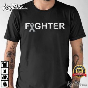 Brain Cancer Fighter Ribbon Unisex T Shirt 2