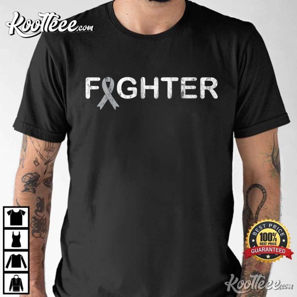 Brain Cancer Fighter Ribbon Unisex T-Shirt