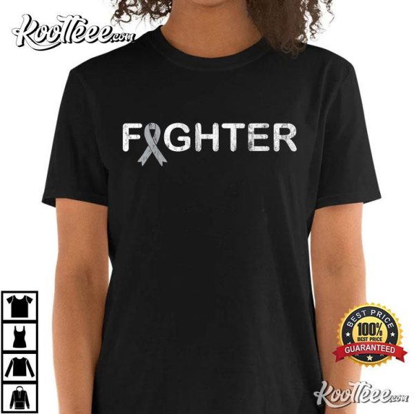 Brain Cancer Fighter Ribbon Unisex T-Shirt