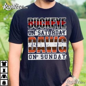 Buckeye On Saturday Dawg Pound On Ohio State Buckeyes T Shirt 2