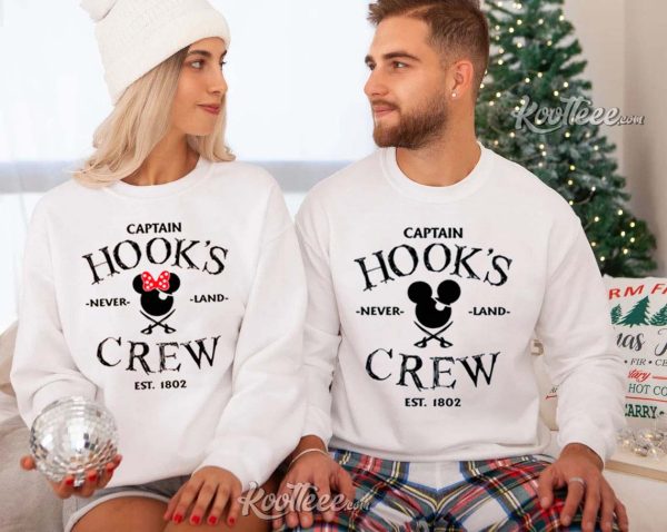 Captain Hook’s Pirate Crew Est 1802 Couples Shirts