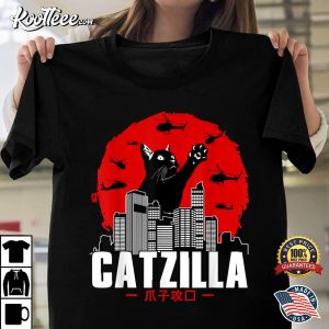 Catzilla Cute Cat Stuff For Cat Lover T Shirt 1