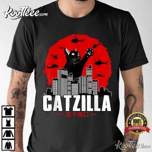 Catzilla Cute Cat Stuff For Cat Lover T Shirt 3