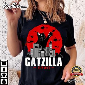 Catzilla Cute Cat Stuff For Cat Lover T Shirt 4