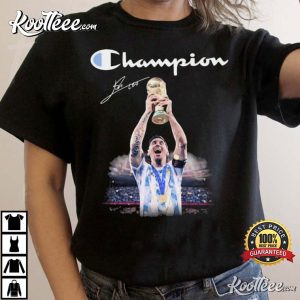 Champion Lionel Messi Argentina Signature T-Shirt Champion Lionel Messi Argentina Signature T Shirt 2