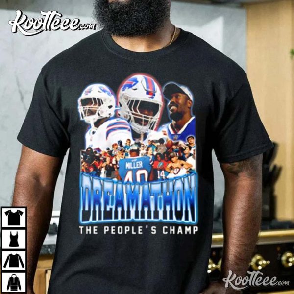 Dreamathon Von Miller Vintage 90s Style NFL T-Shirt