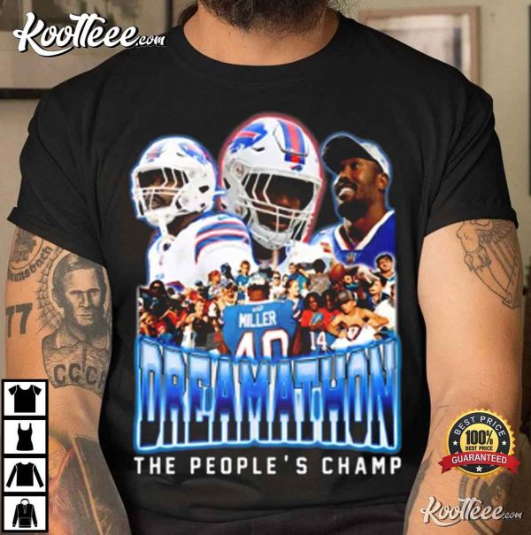 Dreamathon Von Miller Vintage 90s Style NFL T-Shirt