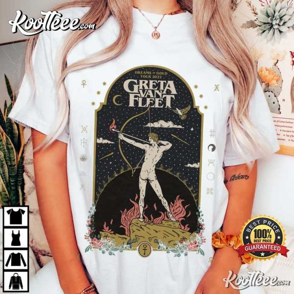 Dreams In Gold Greta Van Fleet T-Shirt