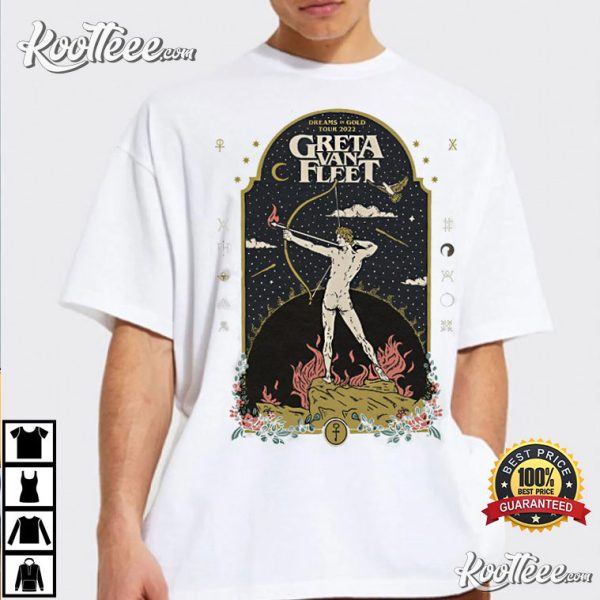 Dreams In Gold Greta Van Fleet T-Shirt