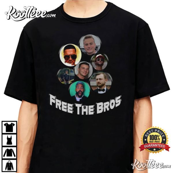 Free The Bros Zack Morris PJ Hugh Henne Mystic Mac T-Shirt