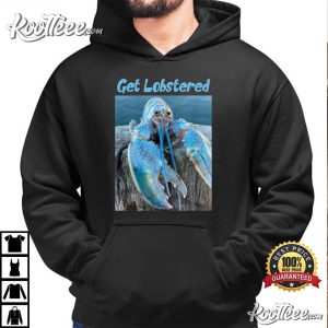 Funny Jumpscare Lobster Meme Blue Crustacean T Shirt 1