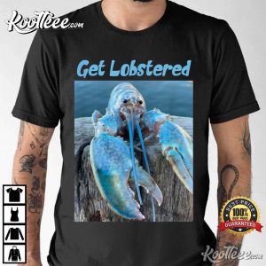 Funny Jumpscare Lobster Meme Blue Crustacean T Shirt 2