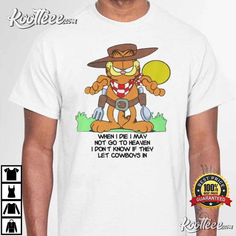 : Garfield Cat The Cowboy T-Shirt : Clothing, Shoes & Jewelry