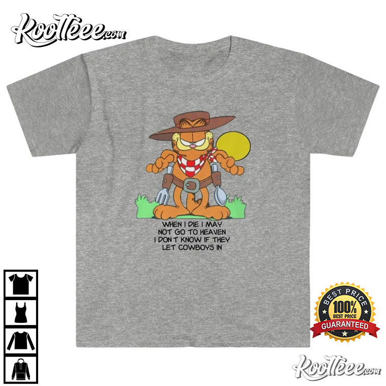 : Garfield Cat The Cowboy T-Shirt : Clothing, Shoes & Jewelry