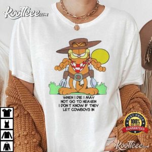 Garfield Cowboy Heaven T-Shirt Garfield Cowboy Heaven T Shirt 3