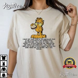 Garfield Hamburger Litany Against Fear T-Shirt Garfield Hamburger Litany Against Fear T-Shirt