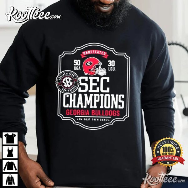 Georgia Bulldog UGA SEC Champions Elite Players T-Shirt