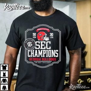 Georgia Bulldog UGA SEC Champions Elite Players T Shirt 2