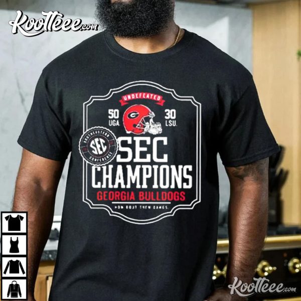 Georgia Bulldog UGA SEC Champions Elite Players T-Shirt