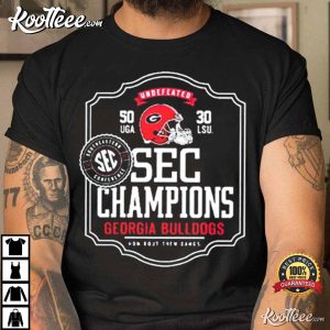 Georgia Bulldog UGA SEC Champions Elite Players T Shirt 3
