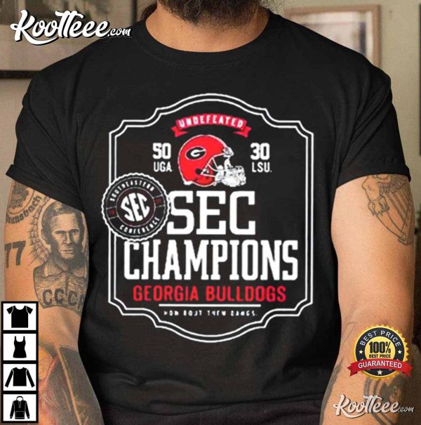 Georgia Bulldog UGA SEC Champions Elite Players T-Shirt