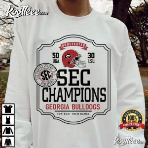 Georgia Bulldogs UGA SEC Champions Elite Players T Shirt 2