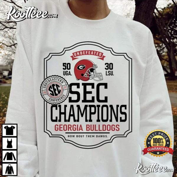 Georgia Bulldogs UGA SEC Champions Elite Players T-Shirt