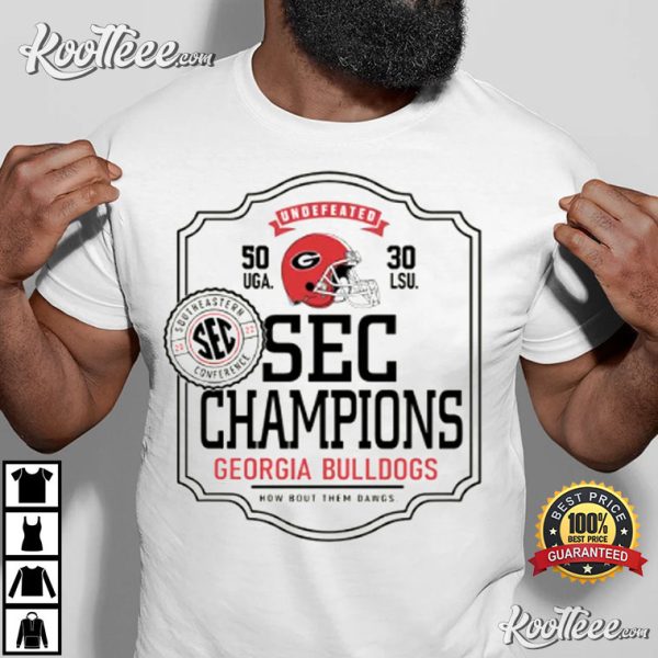 Georgia Bulldogs UGA SEC Champions Elite Players T-Shirt