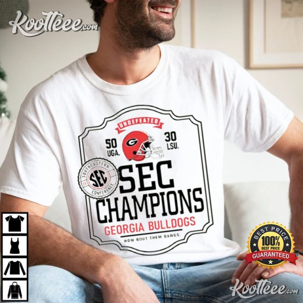 Georgia Bulldogs UGA SEC Champions Elite Players T-Shirt