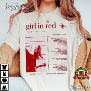 Girl In Red World In Red Tour T Shirt 4