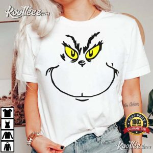 Grinch Big Face Christmas Unisex T-Shirt #2 Grinch Big Face Christmas Unisex T Shirt 1 1