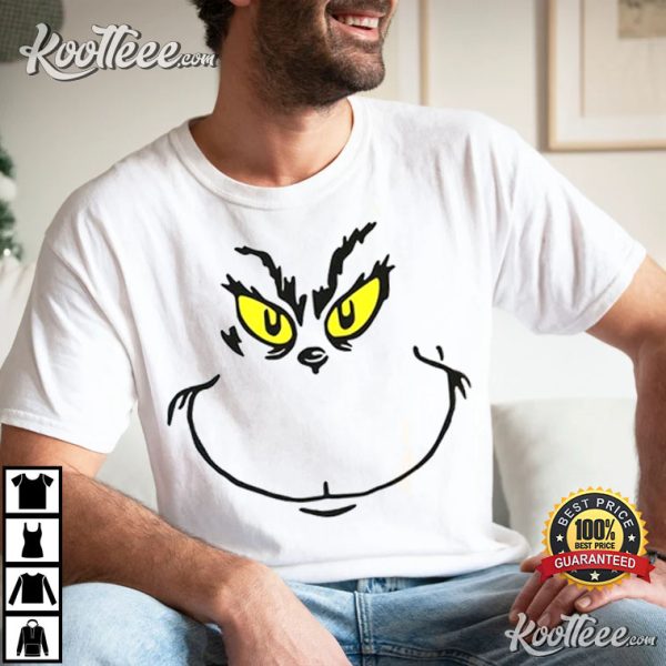 Grinch Big Face Christmas Unisex T-Shirt #2