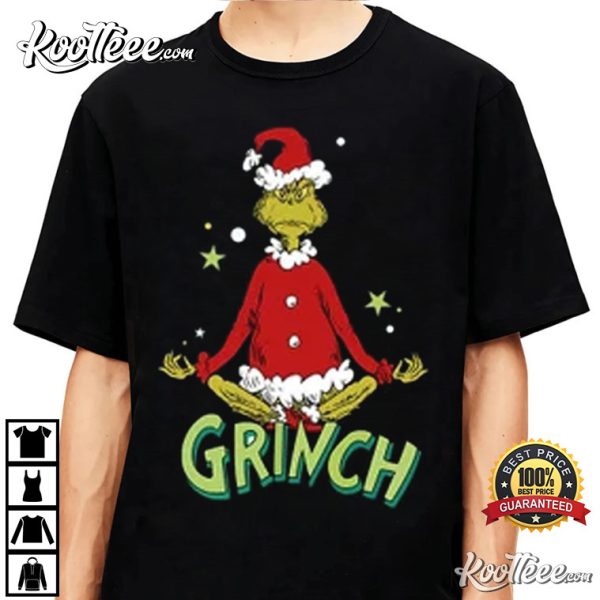 Grinch Yoga Funny Christmas Unisex T-Shirt