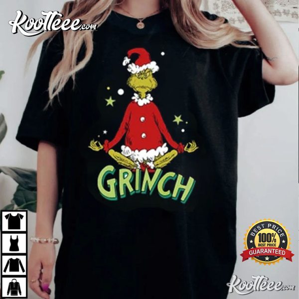 Grinch Yoga Funny Christmas Unisex T-Shirt