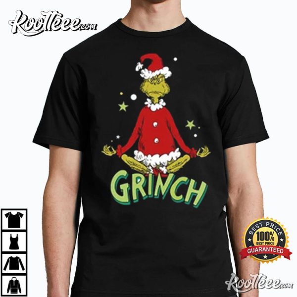 Grinch Yoga Funny Christmas Unisex T-Shirt