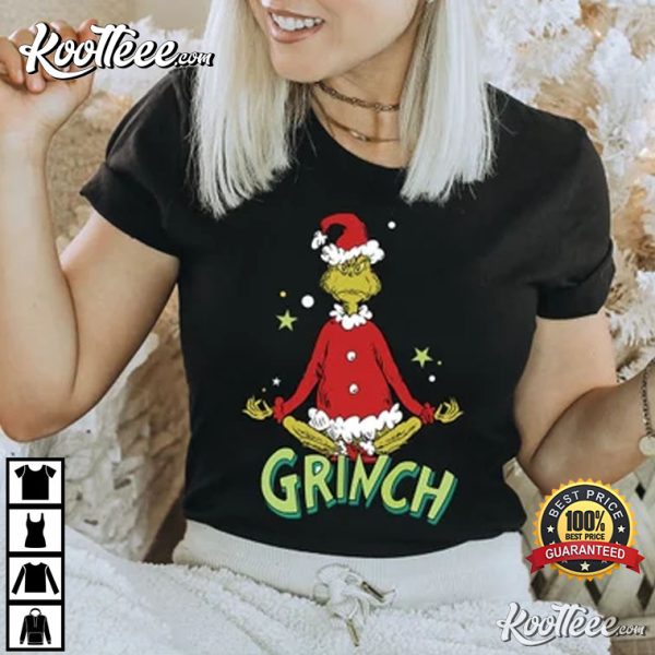 Grinch Yoga Funny Christmas Unisex T-Shirt