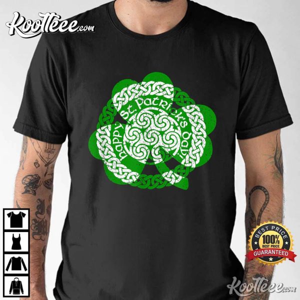Happy St. Patrick’s Day Shamrock And Celtic Knot T-Shirt