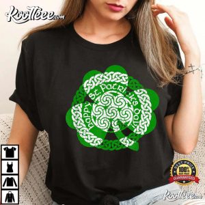 Happy St. Patricks Day Shamrock And Celtic Knot T Shirt 3