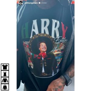 Harry Estilos Harry Styles Mexico Anthonypham T-Shirt Harry Estilos Harry Styles Mexico Anthonypham T-Shirt