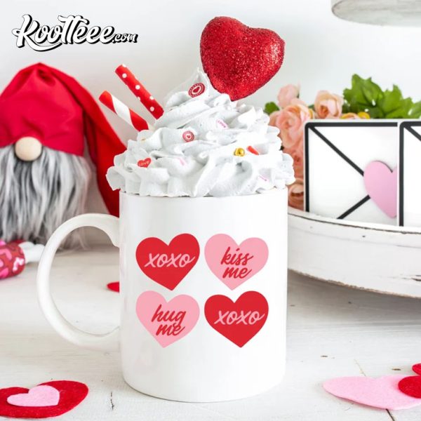 Heart Coffee Mug, Cute Valentines Day Mug, Love You Mug