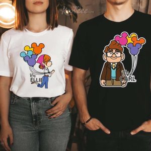 Her Carl His Ellie Up Disney Couples Shirts