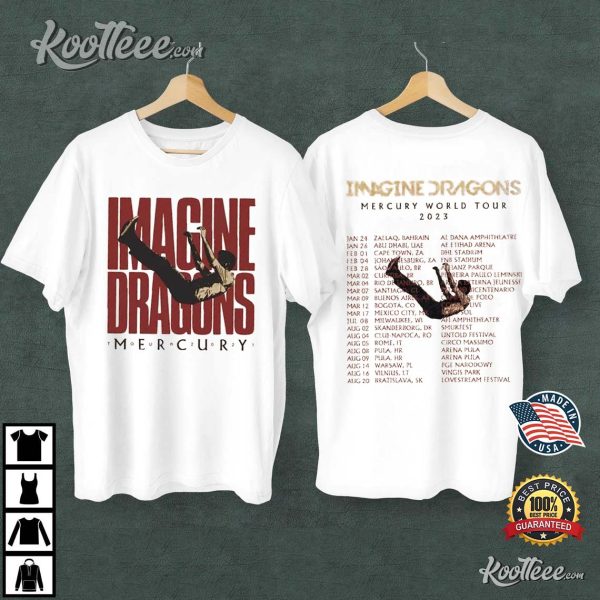 Imagine Dragons Mercury World Tour 2023 T-shirt