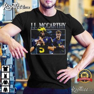 JJ McCarthy Quarterback Michigan Wolverines T-Shirt JJ McCarthy Quarterback Michigan Wolverines T Shirt 1