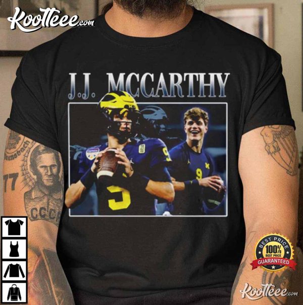 JJ McCarthy Quarterback Michigan Wolverines T-Shirt