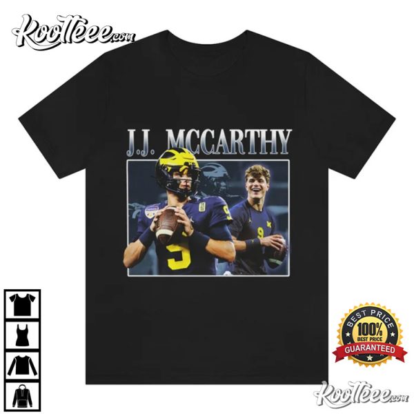 JJ McCarthy Quarterback Michigan Wolverines T-Shirt