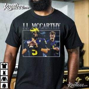 JJ McCarthy Quarterback Michigan Wolverines T-Shirt JJ McCarthy Quarterback Michigan Wolverines T Shirt 4